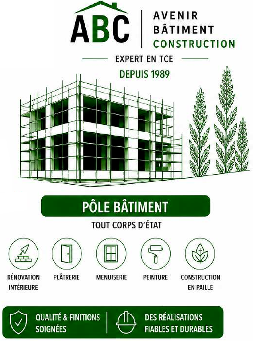 Illustration d'un chantier Avenir Bâtiment Construction